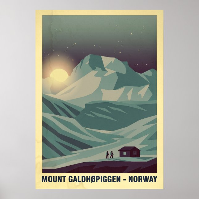 Mount Galdhøpiggen Norway V05 Poster (Front)