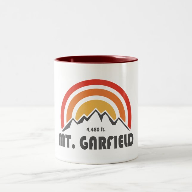 Mount Garfield New Hampshire Two-Tone Coffee Mug (Center)