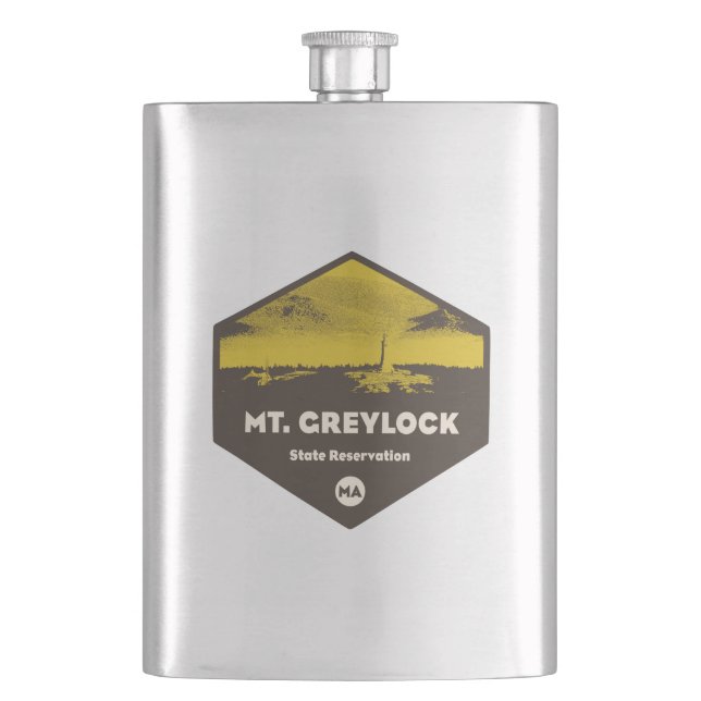 Mount Greylock State Reservation Massachusetts Hip Flask (Front)