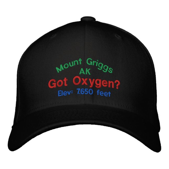 Mount Griggs Alaska Elevation Cap (Front)