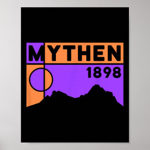 Mount Grosser Mythen Hike Mountain Biking Swiss Hi Poster