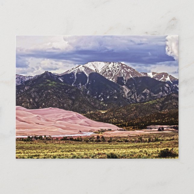 Mount Herard and Great Sand Dunes Postcard (Front)