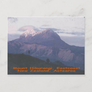 Mount Hikurangi,New Zealand, Aotearoa Postcard