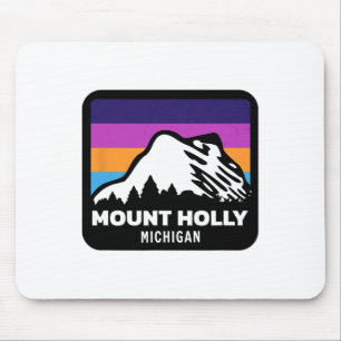 Mount Holly Michigan Skiing Snowboarding Family Sk Mouse Mat