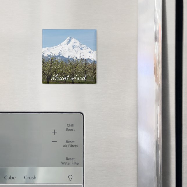 Mount Hood and Fruit Orchards Photo Magnet (In Situ (Fridge))