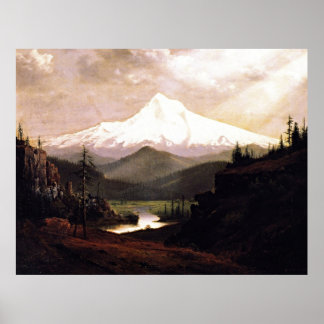 Mount Hood | Oil Painting by William S. Parrott Poster