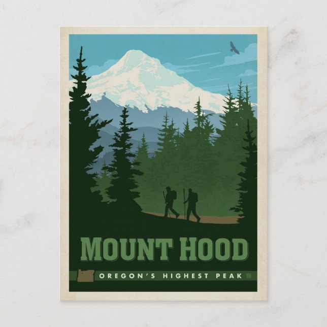 Mount Hood, OR Announcement Postcard (Front)