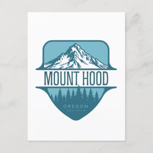 Mount Hood Oregon Mountain crest design Postcard