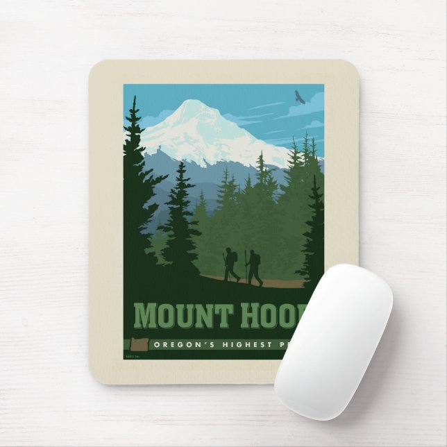 Mount Hood | Oregon Mouse Mat (With Mouse)