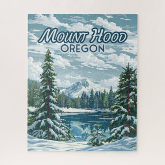 Mount Hood Oregon Ski Pacific Northwest Winter Jigsaw Puzzle