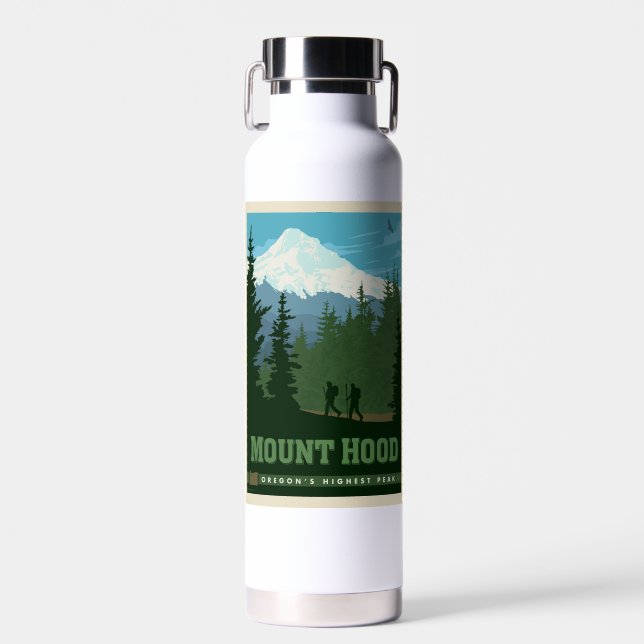 Mount Hood | Oregon Water Bottle (Front)