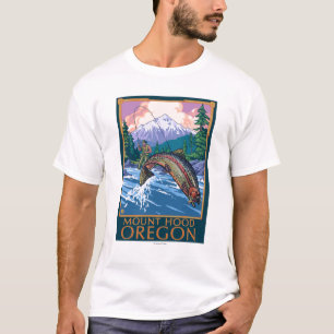 Mount Hood, OregonFisherman Scene T-Shirt
