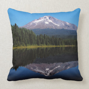 Mount Hood Reflected in Lake Cushion