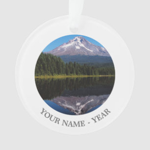 Mount Hood Reflected in Lake Ornament