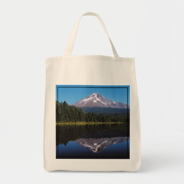 Mount Hood Reflected in Lake Tote Bag (Front)
