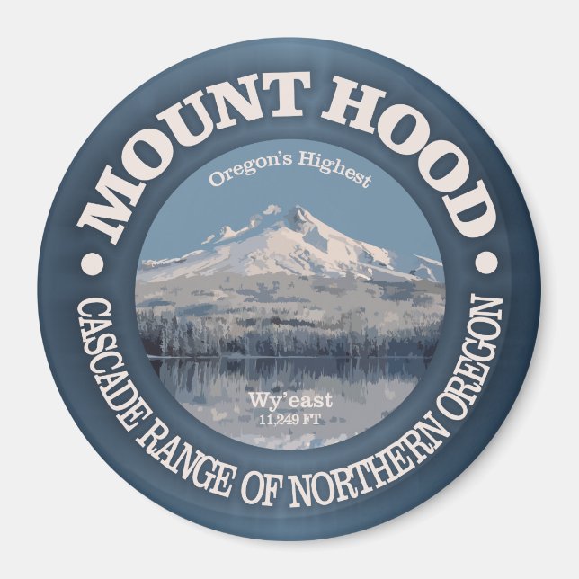 Mount Hood (winter) Magnet (Front)