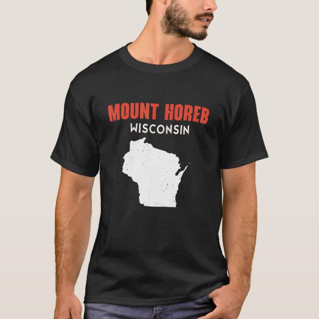 Mount Horeb USA State America Travel Montanan Hele T-Shirt (Front)