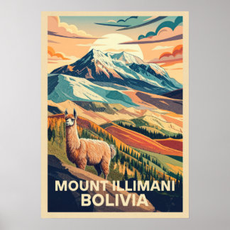 Mount Illimani Bolivia V04 Poster