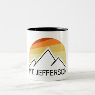 Mount Jefferson New Hampshire Retro Two-Tone Coffee Mug