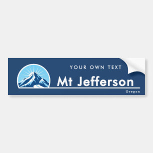 Mount Jefferson Oregon mountain ski resort Bumper Sticker