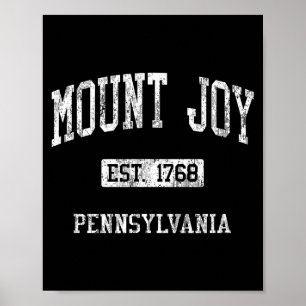 Mount Joy Pa J04 Vintage Athletic Srts Design Poster