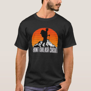 Mount Kailash Circuit Hiking Trail Vintage Retro T-Shirt