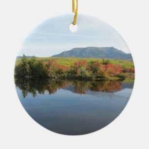 Mount Katahdin Ceramic Tree Decoration