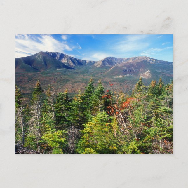Mount Katahdin from South Turner Mountain Postcard (Front)