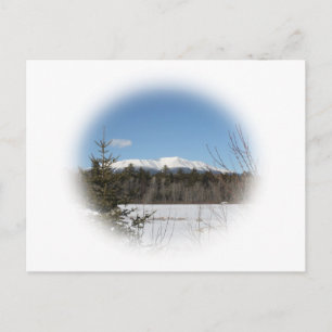 Mount Katahdin in winter Postcard