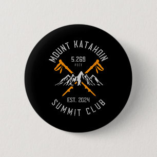 Mount Katahdin Mountain Hiking Est 2024  6 Cm Round Badge