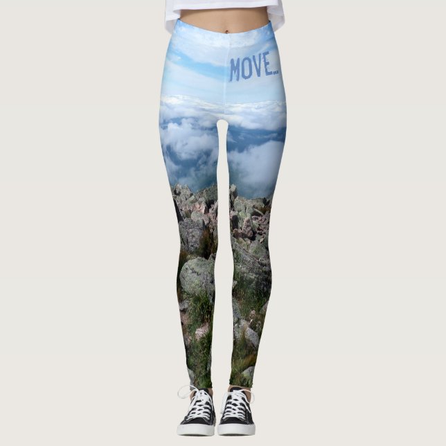 Mount Katahdin yoga leggings (Front)