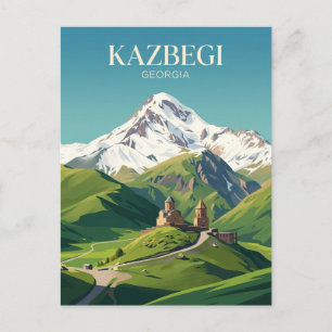 Mount Kazbek Georgia Postcard