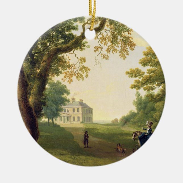 Mount Kennedy, County Wicklow, Ireland, 1785 (oil Ceramic Tree Decoration (Front)