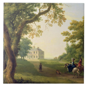 Mount Kennedy, County Wicklow, Ireland, 1785 (oil Tile
