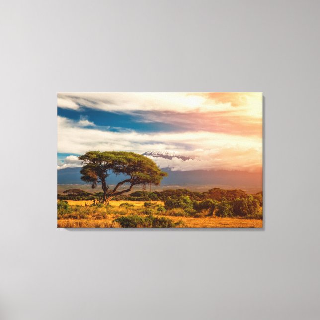 Mount Kilimanjaro | Amboseli, Kenya Canvas Print (Front)