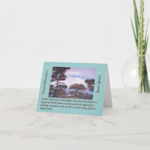 Mount Kilimanjaro Card