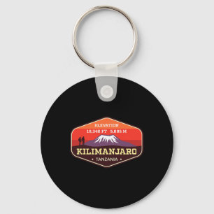 Mount Kilimanjaro Highest Peak Africa Climbing Bad Key Ring