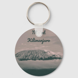 Mount Kilimanjaro Snow Volcano in Tanzania Africa Key Ring