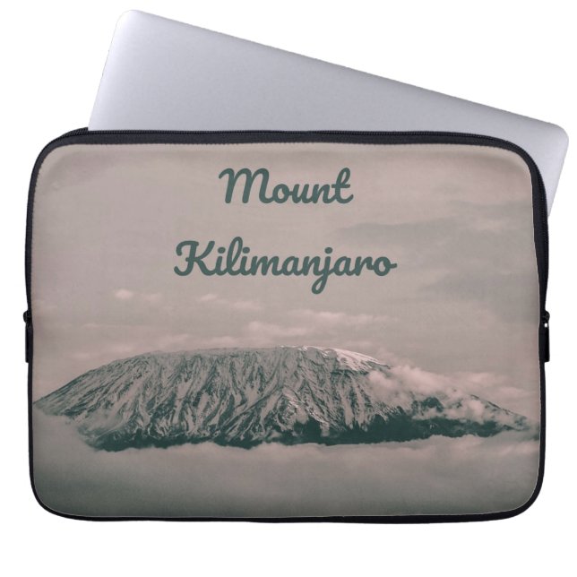 Mount Kilimanjaro Snow Volcano in Tanzania Africa Laptop Sleeve (Front)