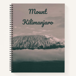 Mount Kilimanjaro Snow Volcano in Tanzania Africa Notebook
