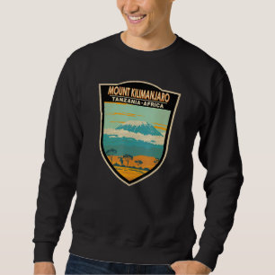 Mount Kilimanjaro Tanzania Africa Badge Sweatshirt
