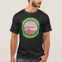 Mount Kilimanjaro Tanzania Africa Circle Badge