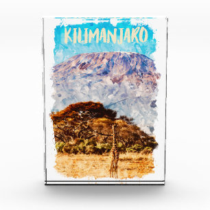 Mount Kilimanjaro Tanzania Africa Travel Photo Block