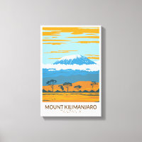Mount Kilimanjaro Tanzania Africa Vintage