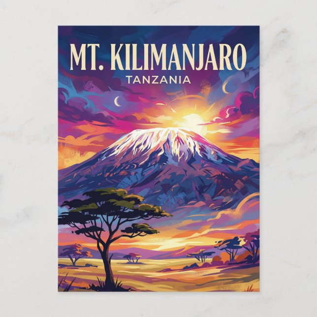 Mount Kilimanjaro Tanzania Postcard (Front)