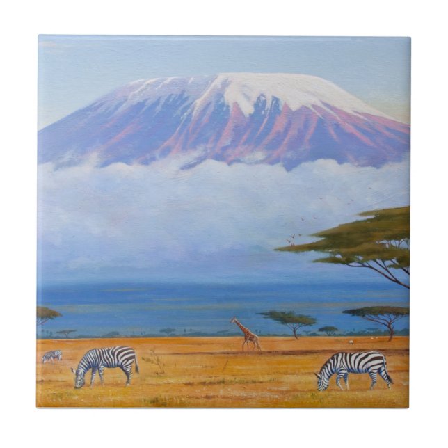 Mount Kilimanjaro Tile (Front)