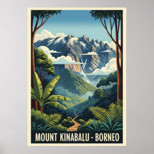 Mount Kinabalu Borneo V01 Poster