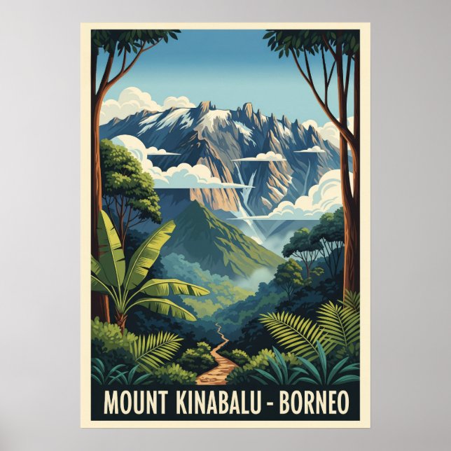 Mount Kinabalu Borneo V01 Poster (Front)