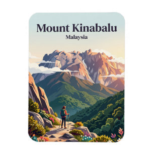 Mount Kinabalu Malaysia Magnet