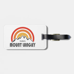 Mount Langley California Luggage Tag